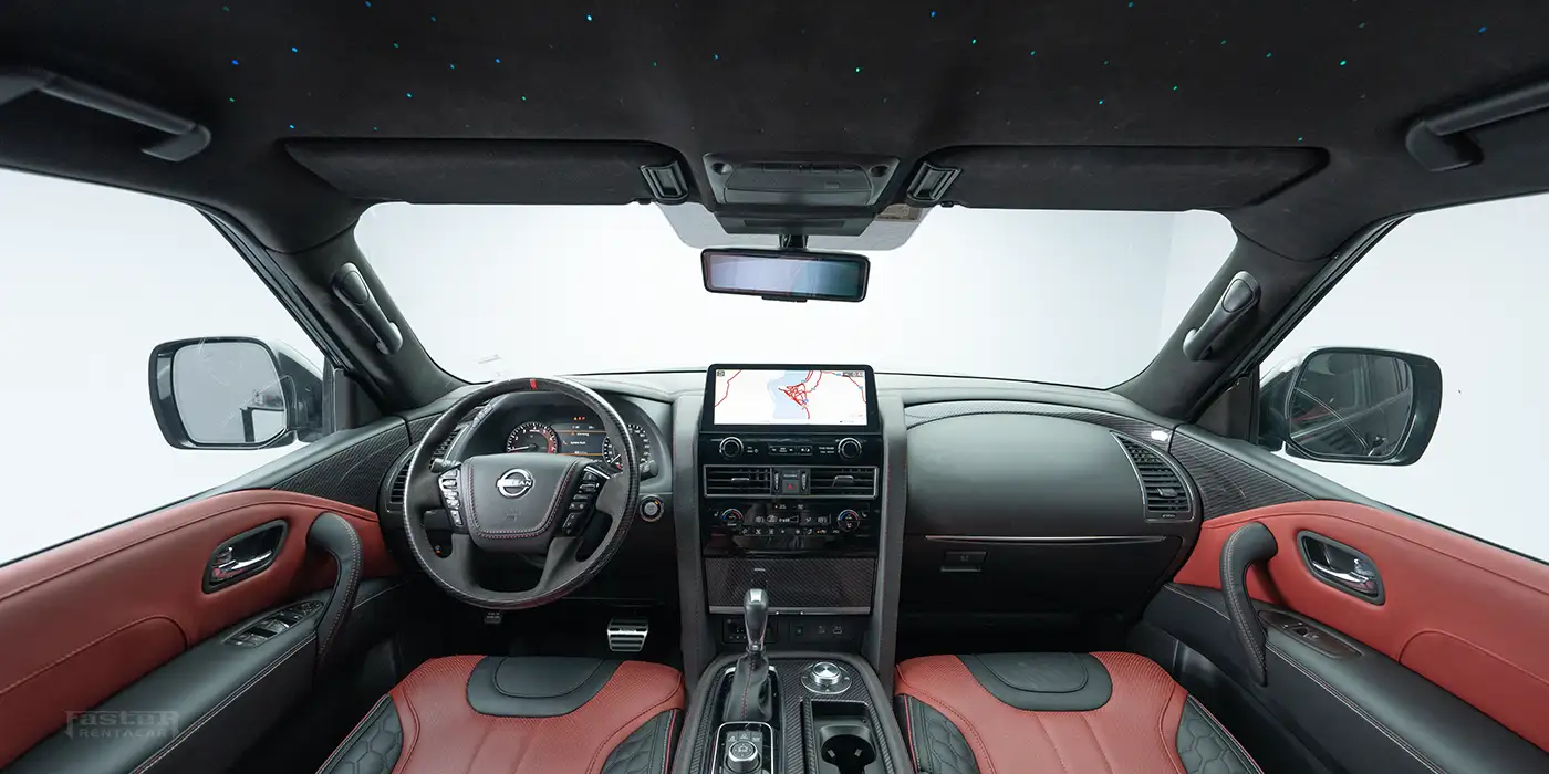 Nissan Patrol Nismo Black Interior View